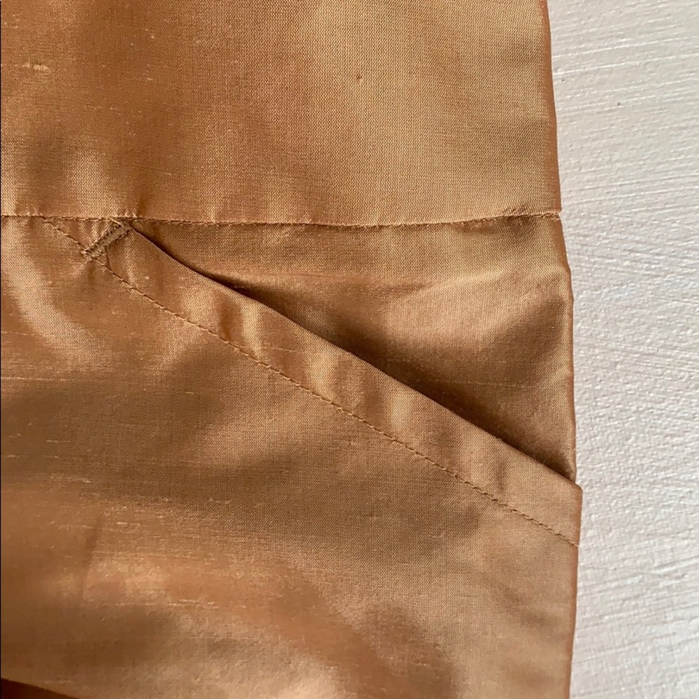 NWT CARLISLE size 6 silk goldtone pants in excellent condition - Picture 3 of 7